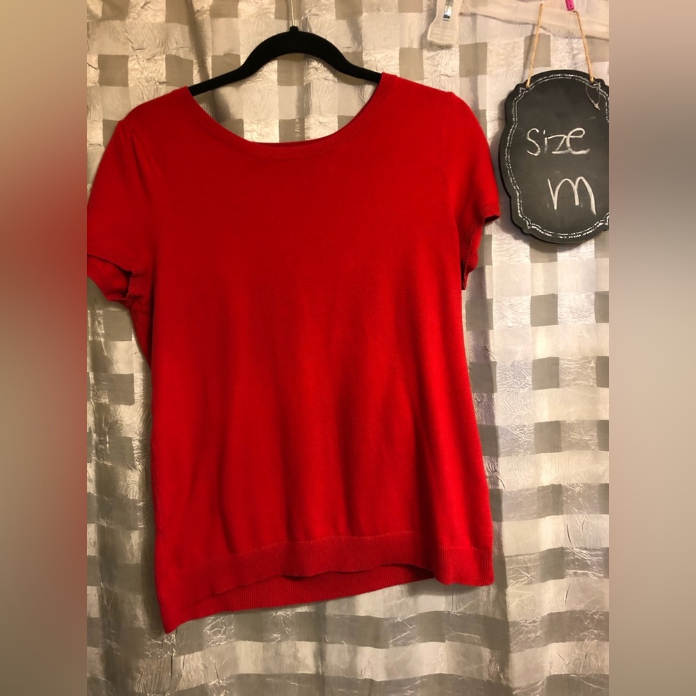 Old Navy Bright Red Knit Top